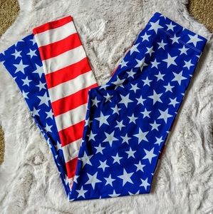 NWOT - USA Flag Leggings